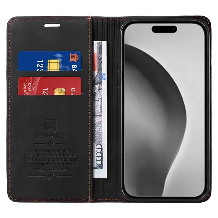 BETOPNICE 003 For iPhone 16 Pro Max Case Wallet Leather Phone Cover Magnetic Closing