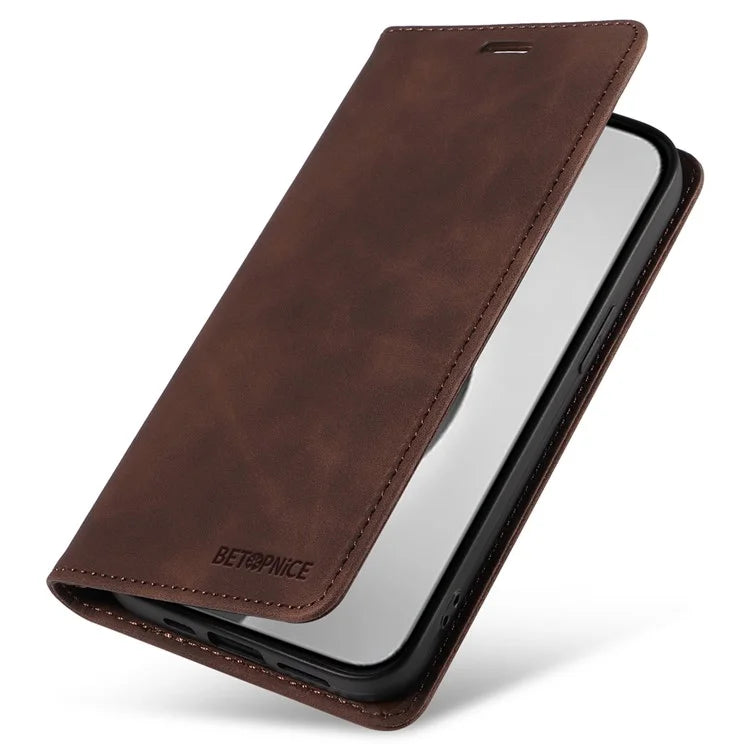 BETOPNICE 003 For iPhone 16 Pro Max Case Wallet Leather Phone Cover Magnetic Closing