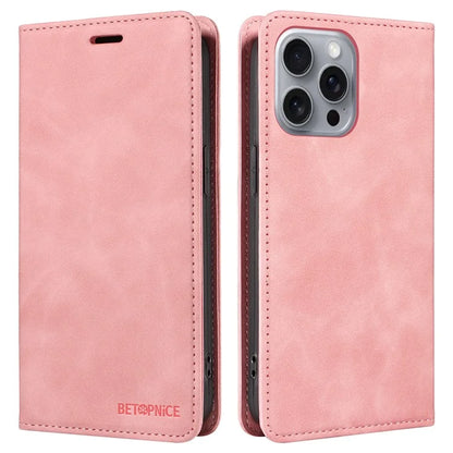 BETOPNICE 003 For iPhone 16 Pro Max Case Wallet Leather Phone Cover Magnetic Closing