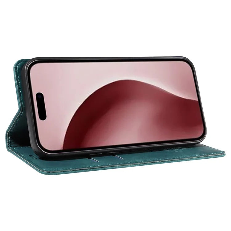 BETOPNICE 003 For iPhone 16 Pro Case Wallet Strong Magnetic Leather Phone Cover