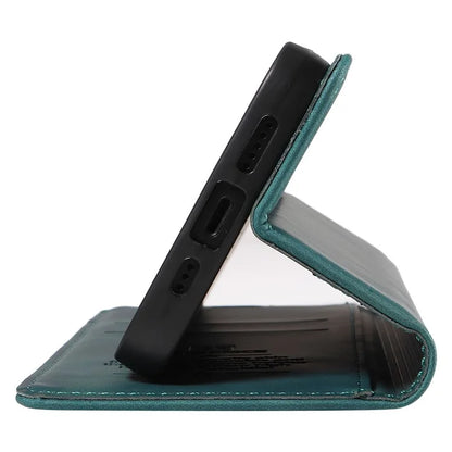 BETOPNICE 003 For iPhone 16 Pro Case Wallet Strong Magnetic Leather Phone Cover