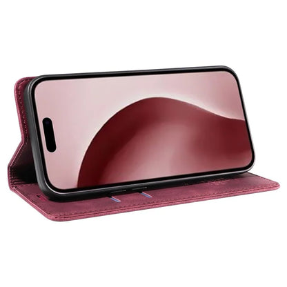 BETOPNICE 003 For iPhone 16 Pro Case Wallet Strong Magnetic Leather Phone Cover