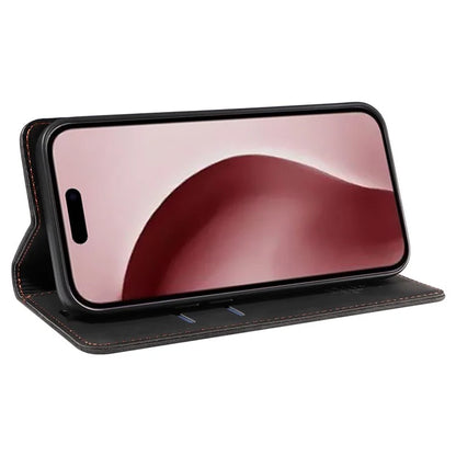 BETOPNICE 003 For iPhone 16 Pro Case Wallet Strong Magnetic Leather Phone Cover