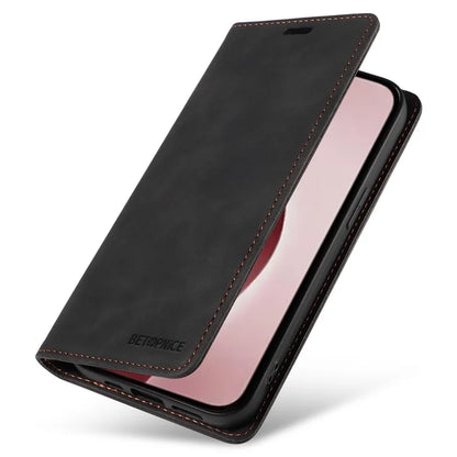 BETOPNICE 003 For iPhone 16 Pro Case Wallet Strong Magnetic Leather Phone Cover