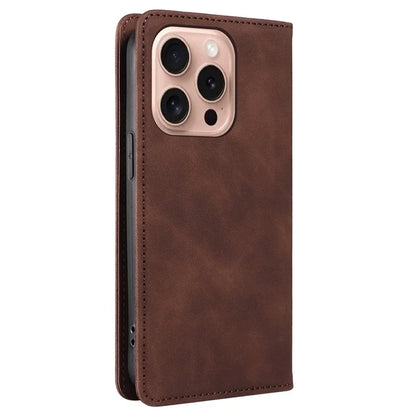 BETOPNICE 003 For iPhone 16 Pro Case Wallet Strong Magnetic Leather Phone Cover
