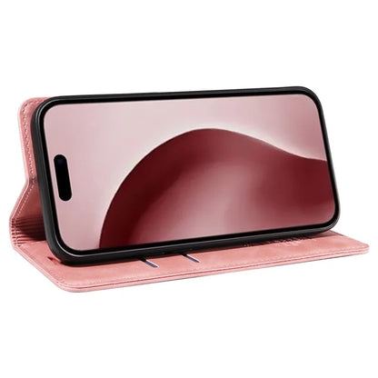 BETOPNICE 003 For iPhone 16 Pro Case Wallet Strong Magnetic Leather Phone Cover