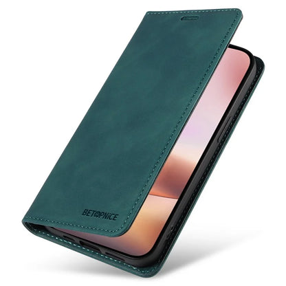 BETOPNICE 003 For iPhone 16 Plus Case RFID Blocking PU Leather Phone Cover