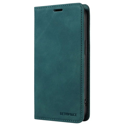 BETOPNICE 003 For iPhone 16 Plus Case RFID Blocking PU Leather Phone Cover