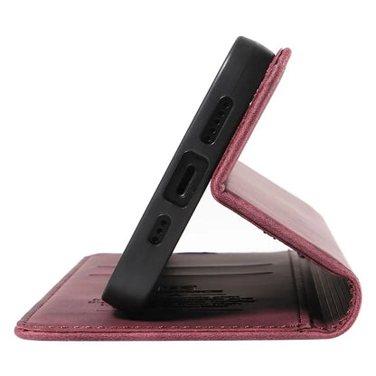 BETOPNICE 003 For iPhone 16 Plus Case RFID Blocking PU Leather Phone Cover