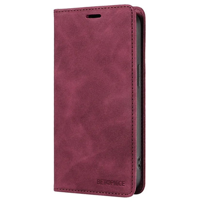 BETOPNICE 003 For iPhone 16 Plus Case RFID Blocking PU Leather Phone Cover