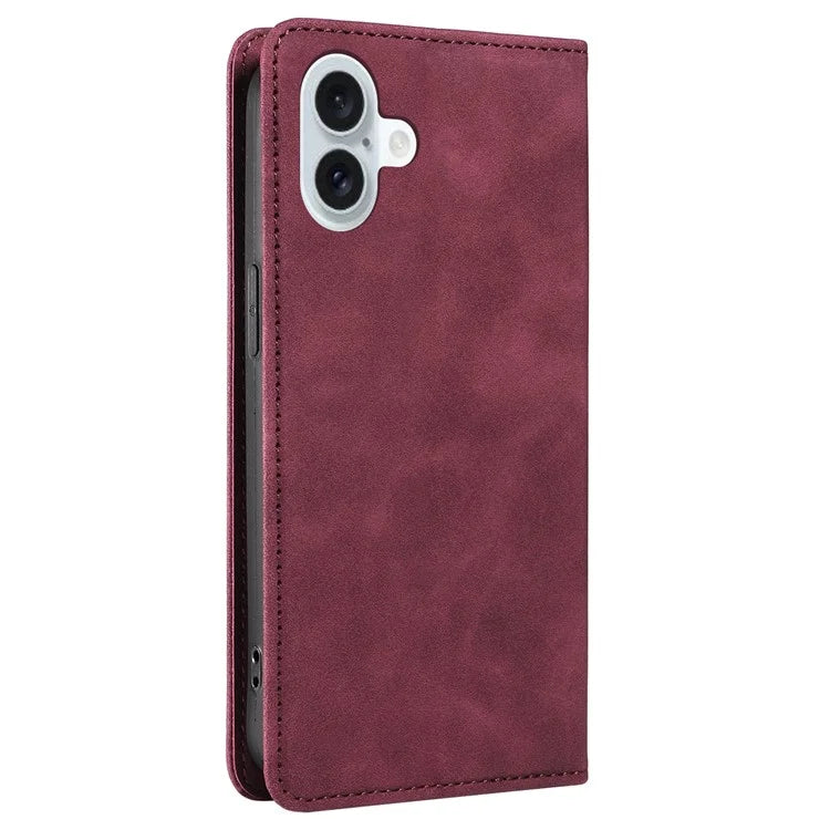 BETOPNICE 003 For iPhone 16 Plus Case RFID Blocking PU Leather Phone Cover