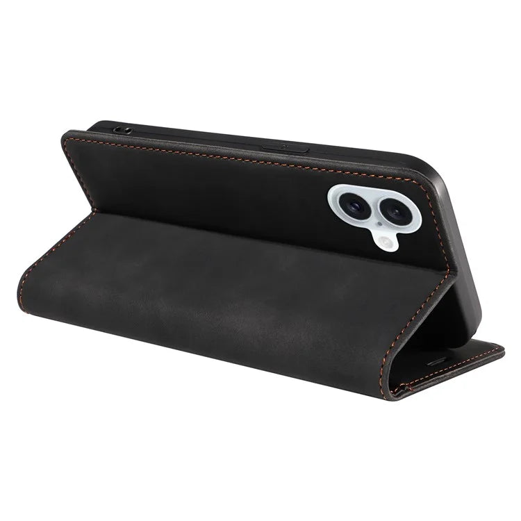 BETOPNICE 003 For iPhone 16 Plus Case RFID Blocking PU Leather Phone Cover