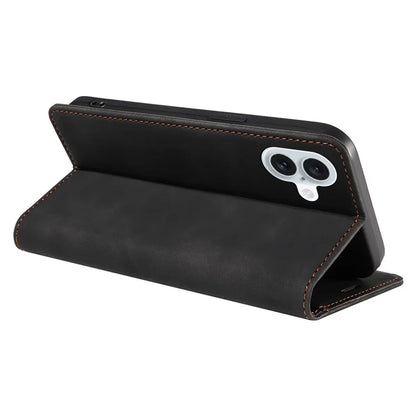 BETOPNICE 003 For iPhone 16 Plus Case RFID Blocking PU Leather Phone Cover