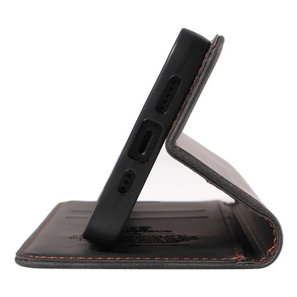 BETOPNICE 003 For iPhone 16 Plus Case RFID Blocking PU Leather Phone Cover