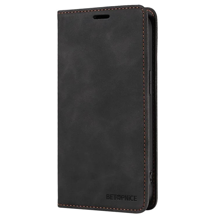 BETOPNICE 003 For iPhone 16 Plus Case RFID Blocking PU Leather Phone Cover