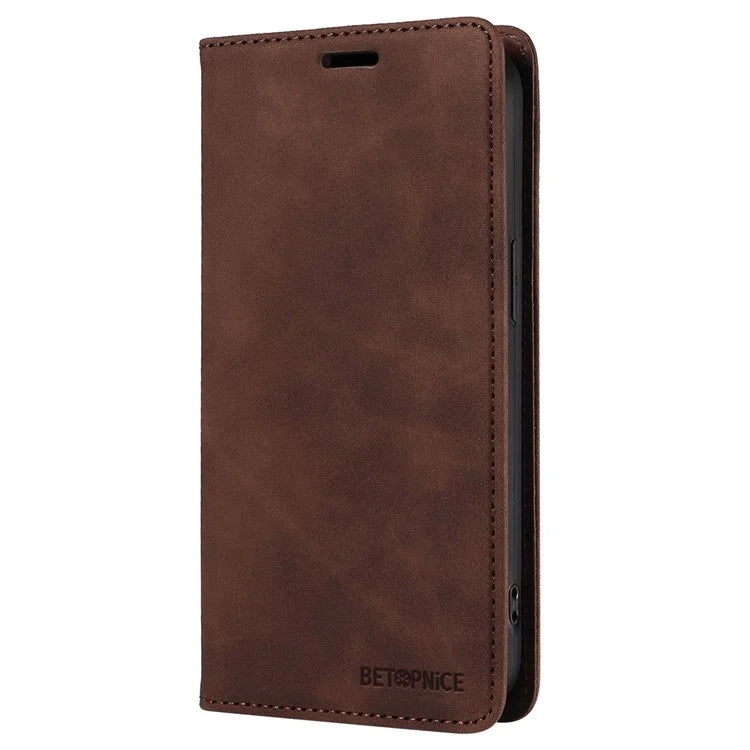 BETOPNICE 003 For iPhone 16 Plus Case RFID Blocking PU Leather Phone Cover