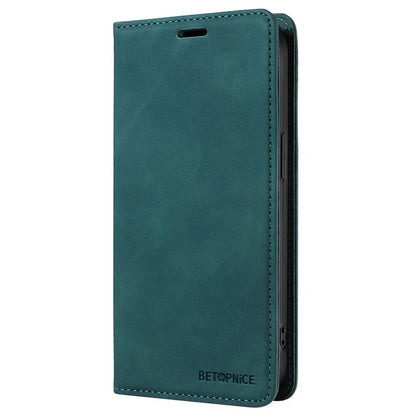 BETOPNICE 003 For iPhone 16 Leather Case Wallet Stand Protective Phone Cover