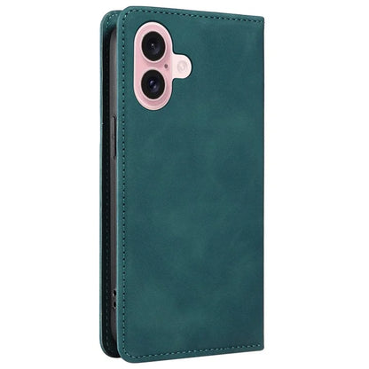 BETOPNICE 003 For iPhone 16 Leather Case Wallet Stand Protective Phone Cover