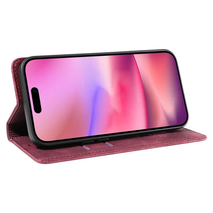 BETOPNICE 003 For iPhone 16 Leather Case Wallet Stand Protective Phone Cover