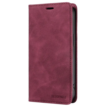 BETOPNICE 003 For iPhone 16 Leather Case Wallet Stand Protective Phone Cover