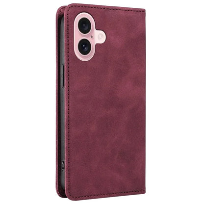 BETOPNICE 003 For iPhone 16 Leather Case Wallet Stand Protective Phone Cover