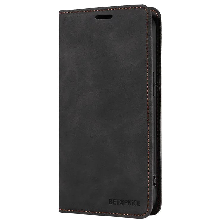 BETOPNICE 003 For iPhone 16 Leather Case Wallet Stand Protective Phone Cover