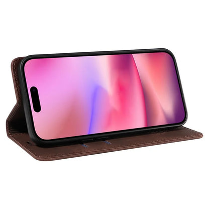 BETOPNICE 003 For iPhone 16 Leather Case Wallet Stand Protective Phone Cover