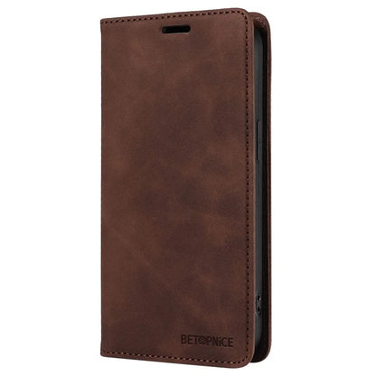 BETOPNICE 003 For iPhone 16 Leather Case Wallet Stand Protective Phone Cover