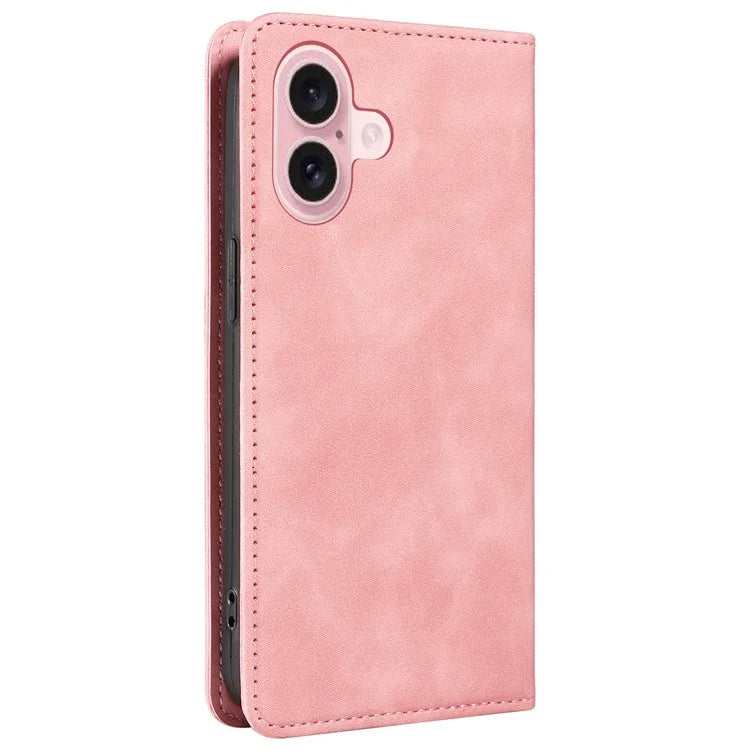 BETOPNICE 003 For iPhone 16 Leather Case Wallet Stand Protective Phone Cover