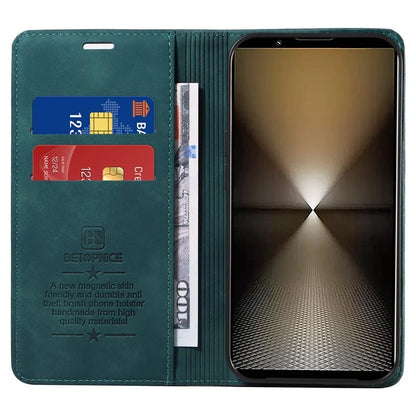 BETOPNICE 003 For Sony Xperia 1 VI Case RFID Blocking Leather Phone Cover Strong Magnetic