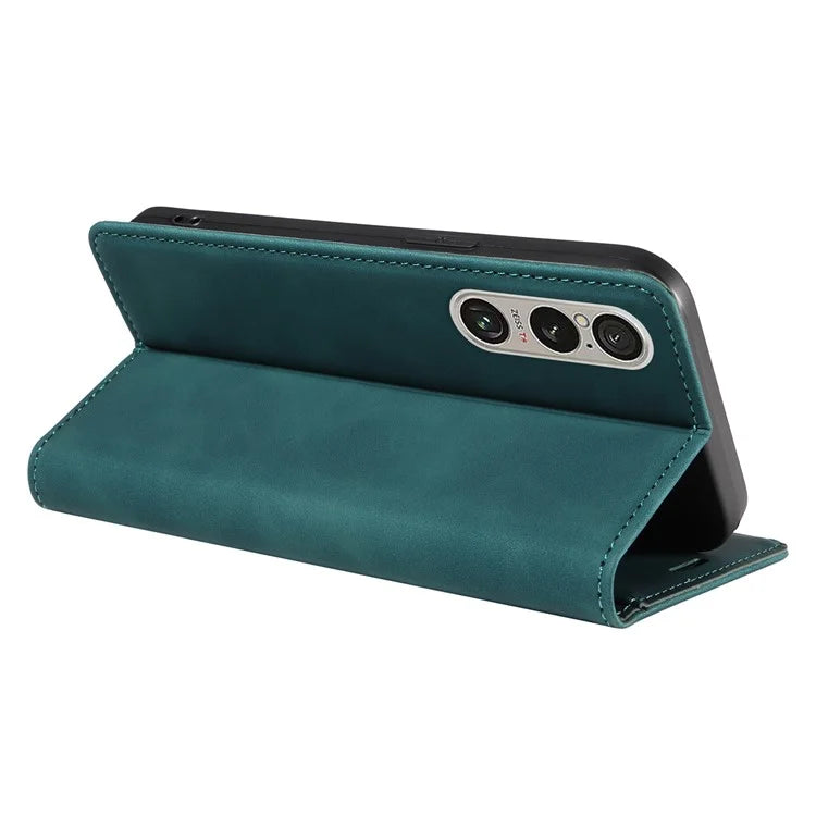 BETOPNICE 003 For Sony Xperia 1 VI Case RFID Blocking Leather Phone Cover Strong Magnetic