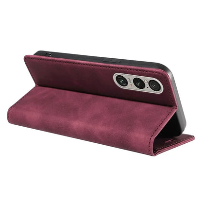 BETOPNICE 003 For Sony Xperia 1 VI Case RFID Blocking Leather Phone Cover Strong Magnetic