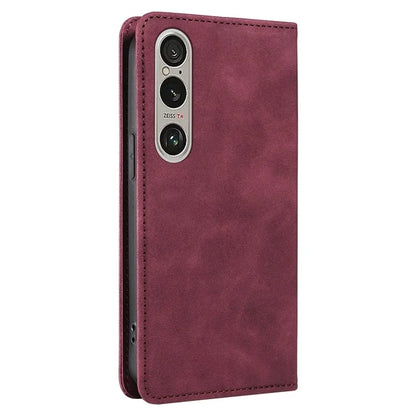 BETOPNICE 003 For Sony Xperia 1 VI Case RFID Blocking Leather Phone Cover Strong Magnetic
