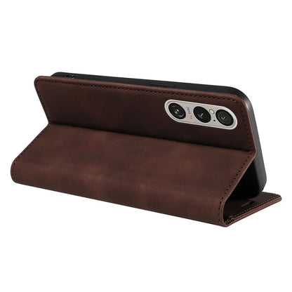 BETOPNICE 003 For Sony Xperia 1 VI Case RFID Blocking Leather Phone Cover Strong Magnetic