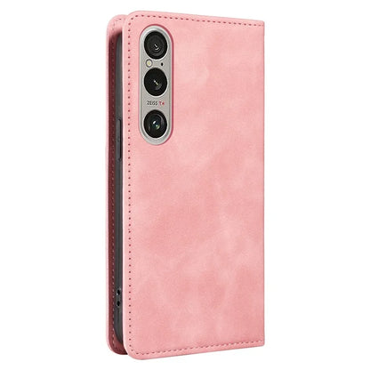 BETOPNICE 003 For Sony Xperia 1 VI Case RFID Blocking Leather Phone Cover Strong Magnetic
