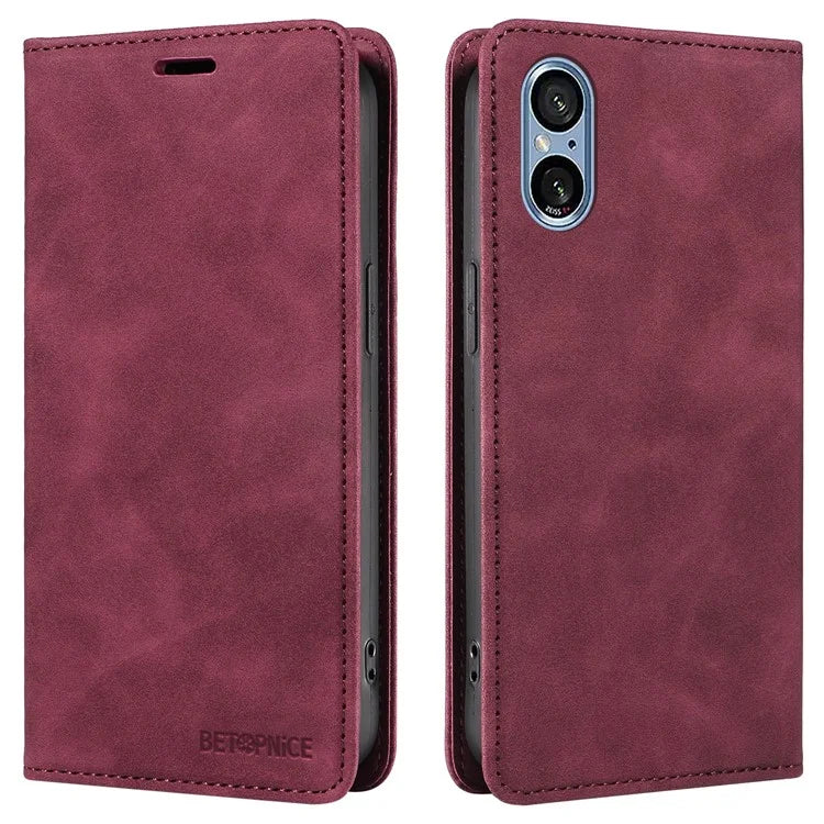 BETOPNICE 003 For Sony Xperia 5 V Case RFID Blocking Leather Phone Cover