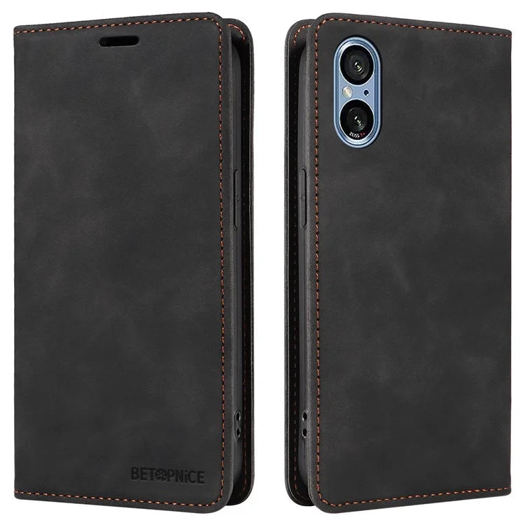 BETOPNICE 003 For Sony Xperia 5 V Case RFID Blocking Leather Phone Cover