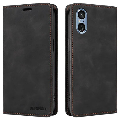 BETOPNICE 003 For Sony Xperia 5 V Case RFID Blocking Leather Phone Cover