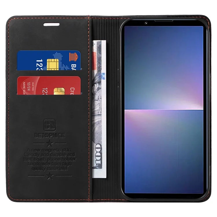 BETOPNICE 003 For Sony Xperia 5 V Case RFID Blocking Leather Phone Cover