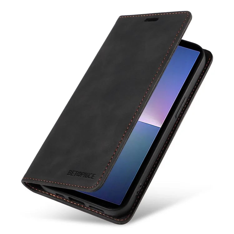 BETOPNICE 003 For Sony Xperia 5 V Case RFID Blocking Leather Phone Cover