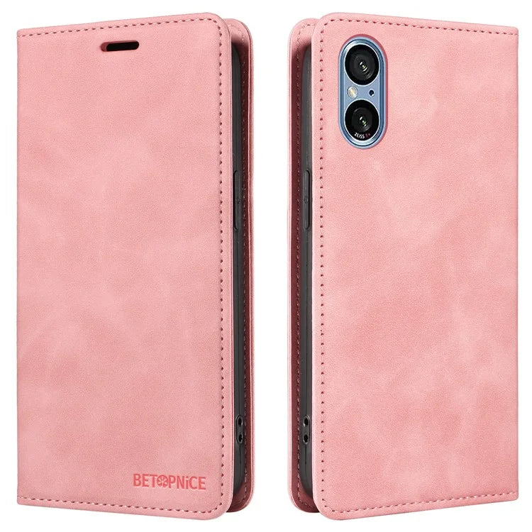 BETOPNICE 003 For Sony Xperia 5 V Case RFID Blocking Leather Phone Cover