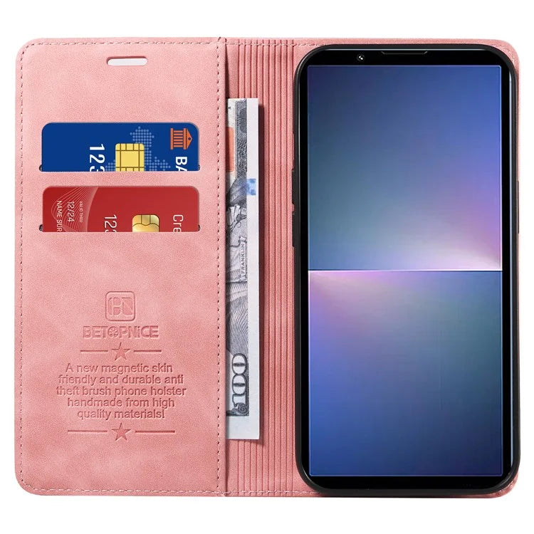 BETOPNICE 003 For Sony Xperia 5 V Case RFID Blocking Leather Phone Cover