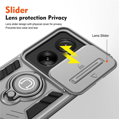 For Xiaomi 13T / 13T Pro Case PC+TPU Kickstand Phone Cover Magnetic Car Mount