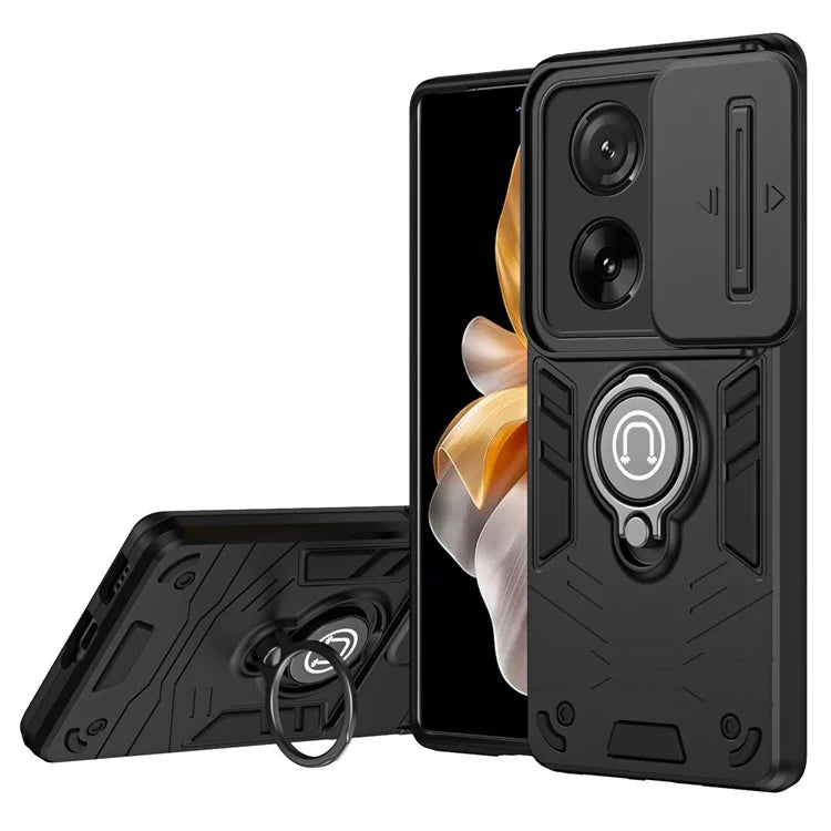 For Xiaomi 13T / 13T Pro Case PC+TPU Kickstand Phone Cover Magnetic Car Mount