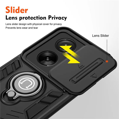 For Xiaomi 13T / 13T Pro Case PC+TPU Kickstand Phone Cover Magnetic Car Mount