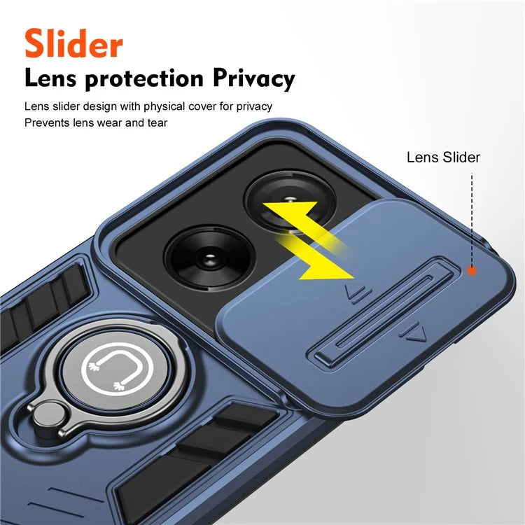 For Xiaomi 13T / 13T Pro Case PC+TPU Kickstand Phone Cover Magnetic Car Mount