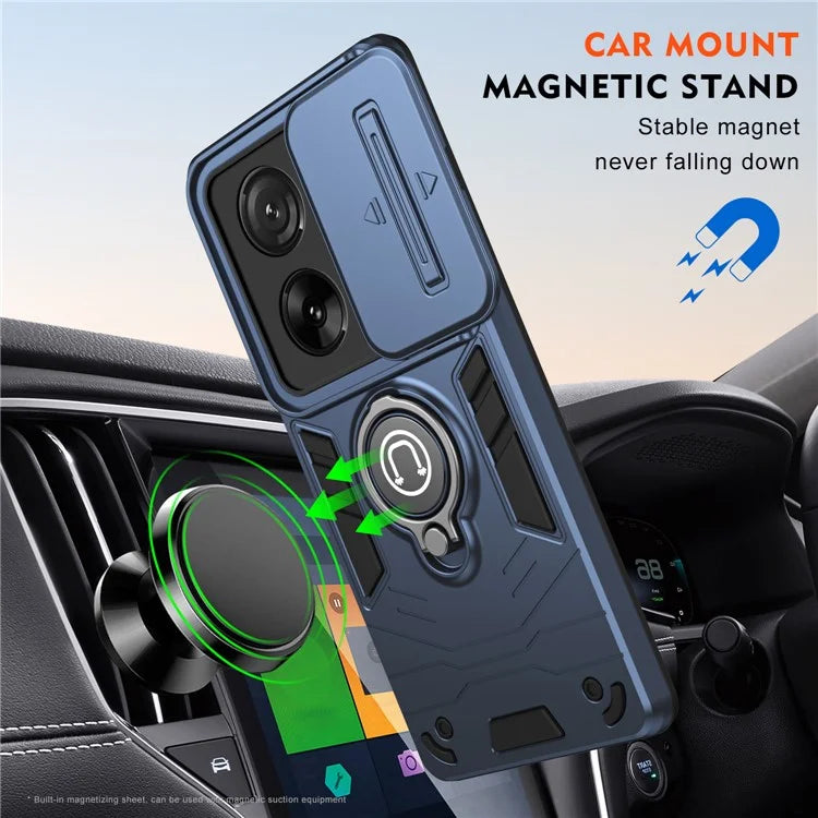 For Xiaomi 13T / 13T Pro Case PC+TPU Kickstand Phone Cover Magnetic Car Mount