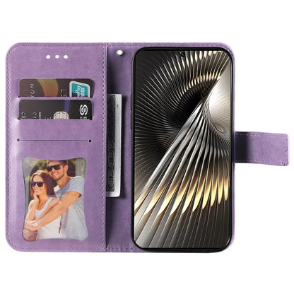For Xiaomi Redmi Turbo 3 5G / Poco F6 5G Case PU Leather Phone Cover Flower Pattern