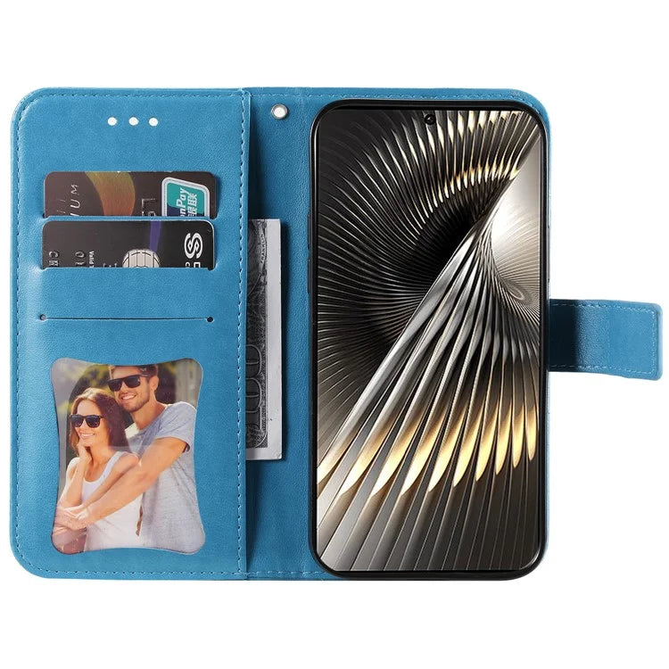 For Xiaomi Redmi Turbo 3 5G / Poco F6 5G Case PU Leather Phone Cover Flower Pattern