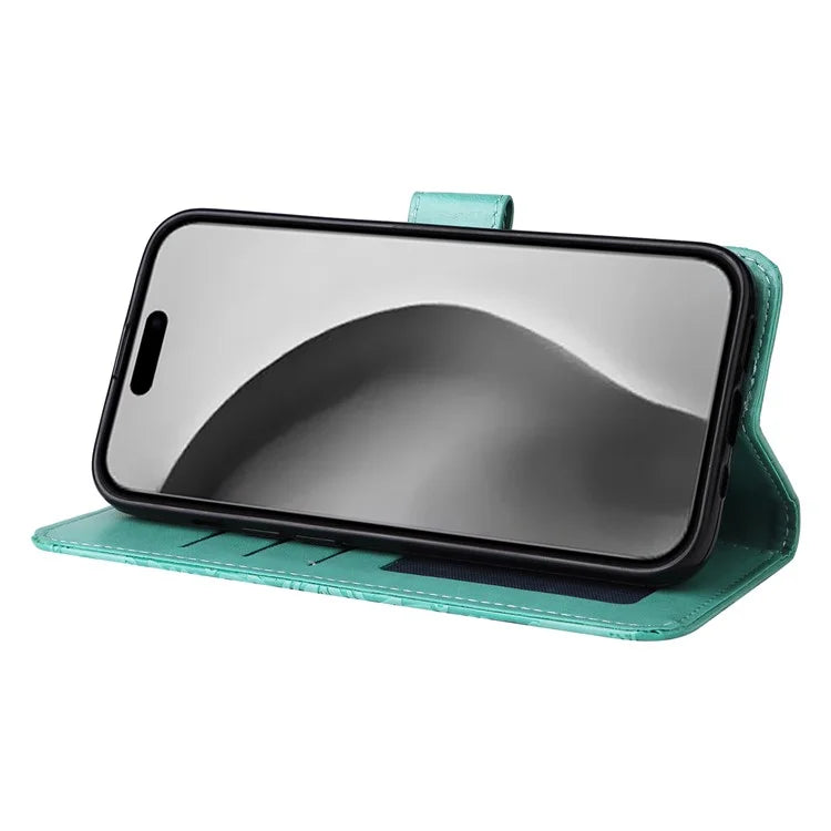 For iPhone 16 Pro Max Case Sunflower Leather Flip Cover Card Holder Stand Cell Accessories
